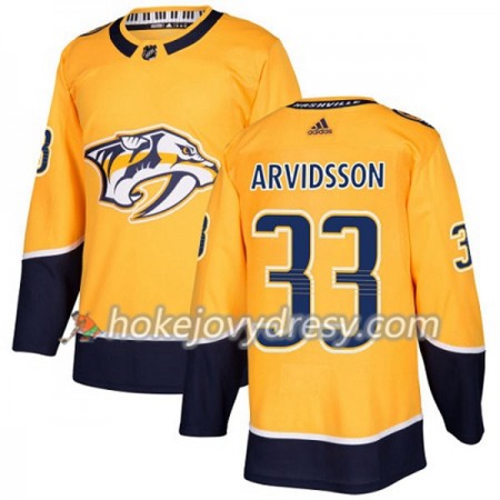 Pánské Hokejový Dres Nashville Predators Viktor Arvidsson 33 Adidas 2017-2018 Zlatá Authentic